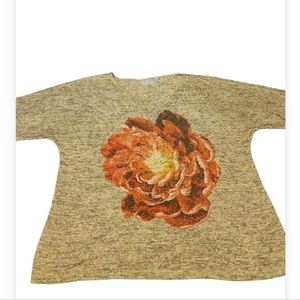 Avenue 22/24 bronze lurex sequin top